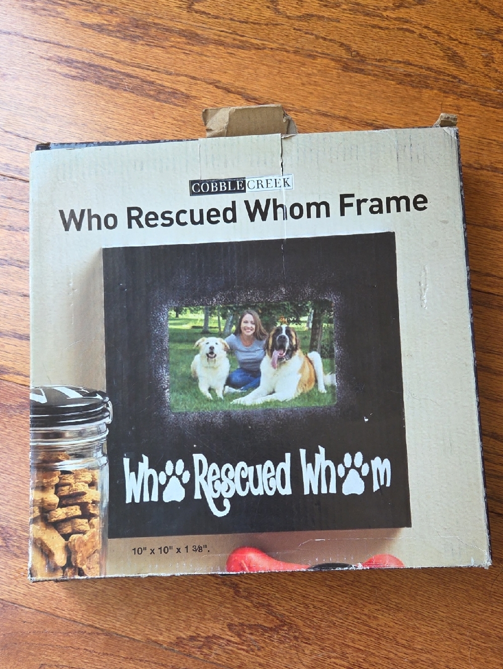 Who Rescued Whom Black Picture Frame